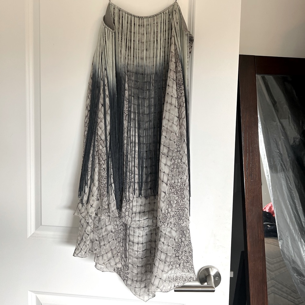 Silk dress with Fringe from Nordstroms